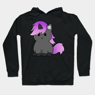 Purple Black Unicorn Hoodie